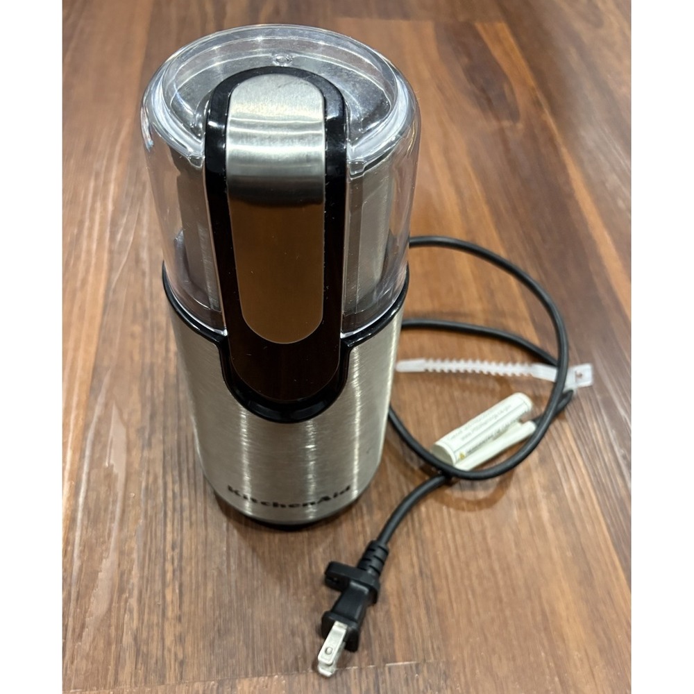 KitchenAid Blade Coffee Grinder Stainless Black & Onyx 12 Cups Model BCG1110B